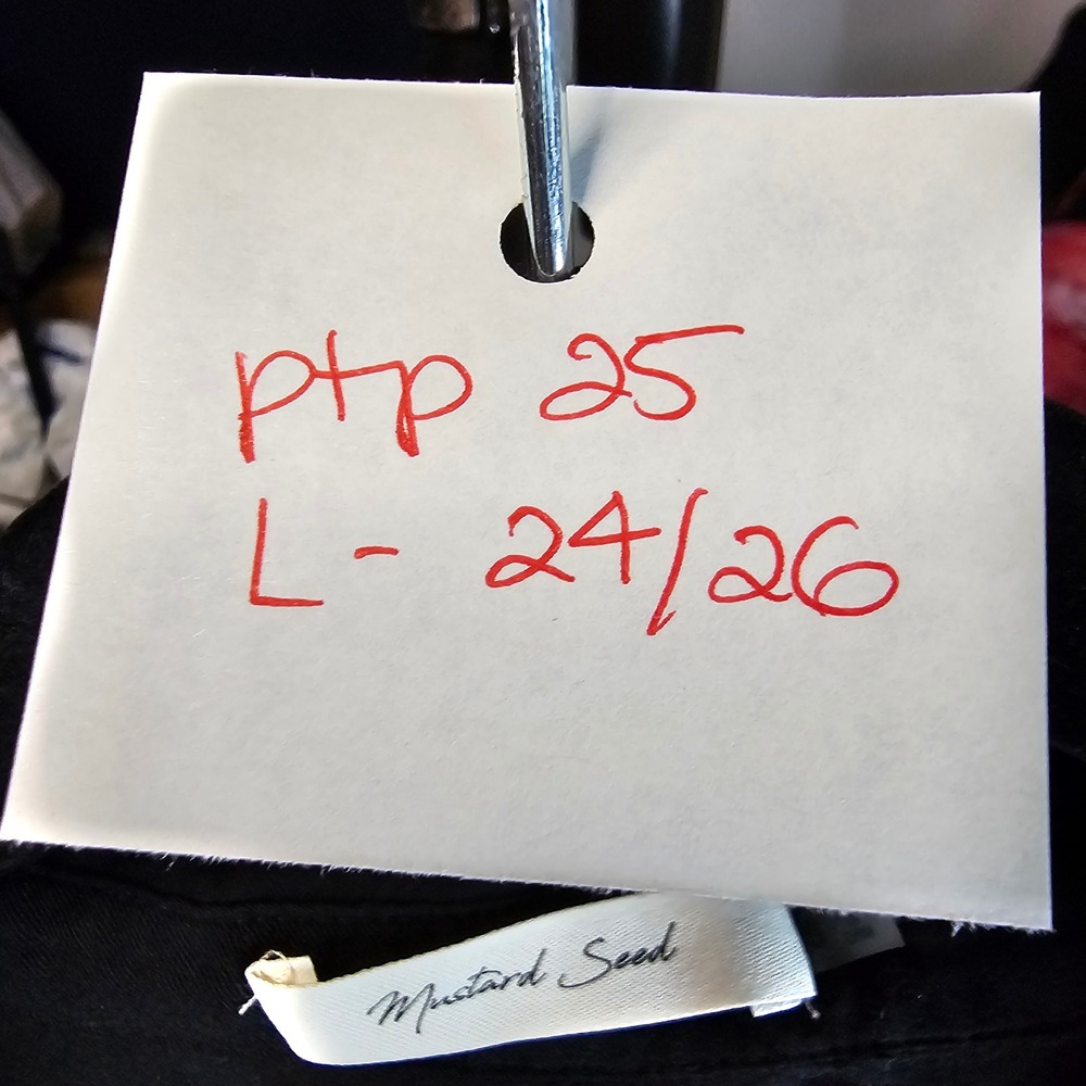 Mustard Seed Womens Off Black‎ Puff Sleeve Button Down Blouse Oversized Small - Picture 7 of 7